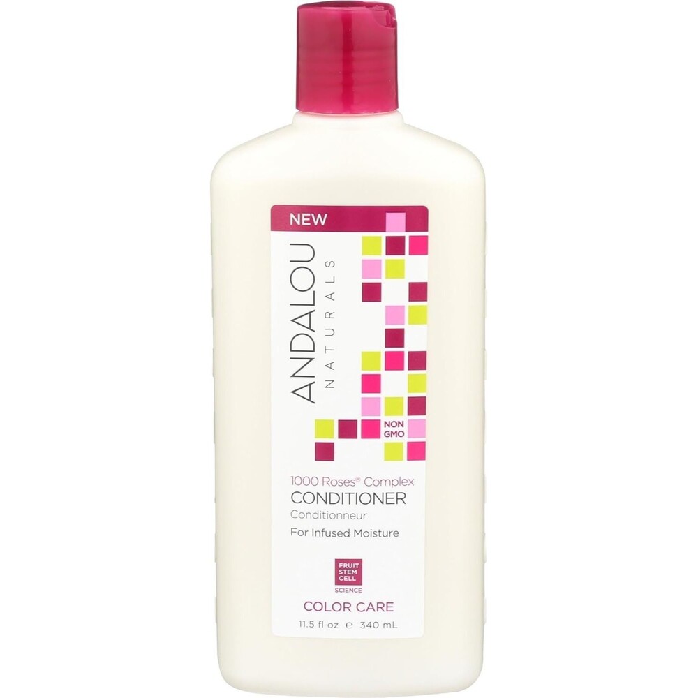 Andalou Naturals 1000 Roses Conditioner Color Care Moisture White 11.5oz Damaged